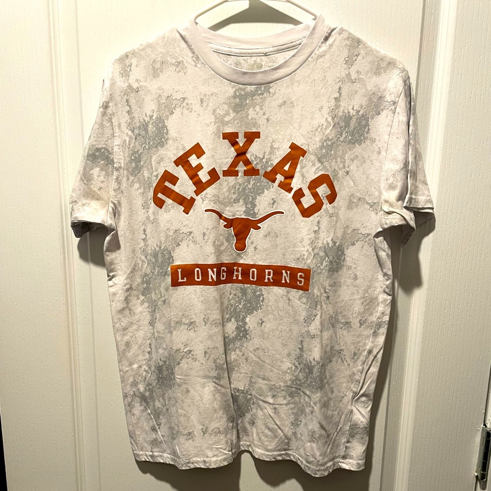 White and Grey Texas Longhorns shirt. Medium size